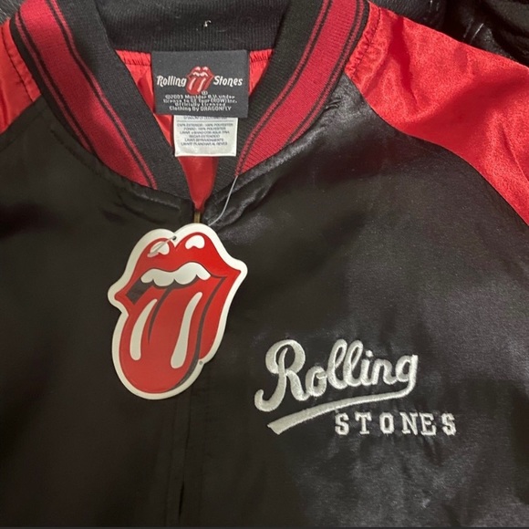 THE ROLLING STONES OFFICIALLY LICENSED JUNIORS SIZE VARSITY JACKET! BRAND NWT !! - Picture 2 of 5